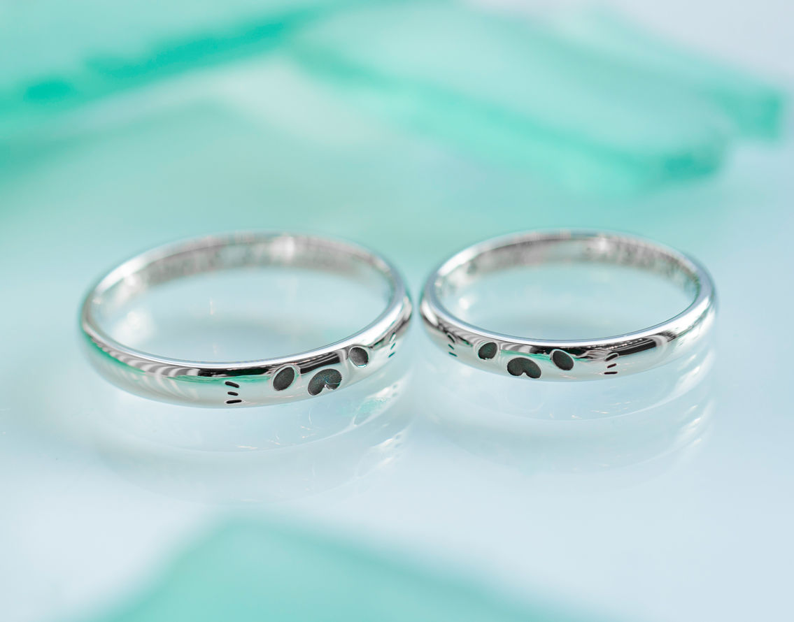 アザラシの手作り結婚指輪 S様ご夫婦