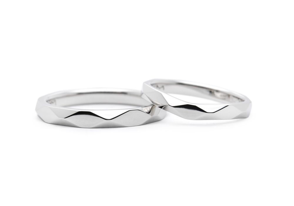 ファセットの手作り結婚指輪