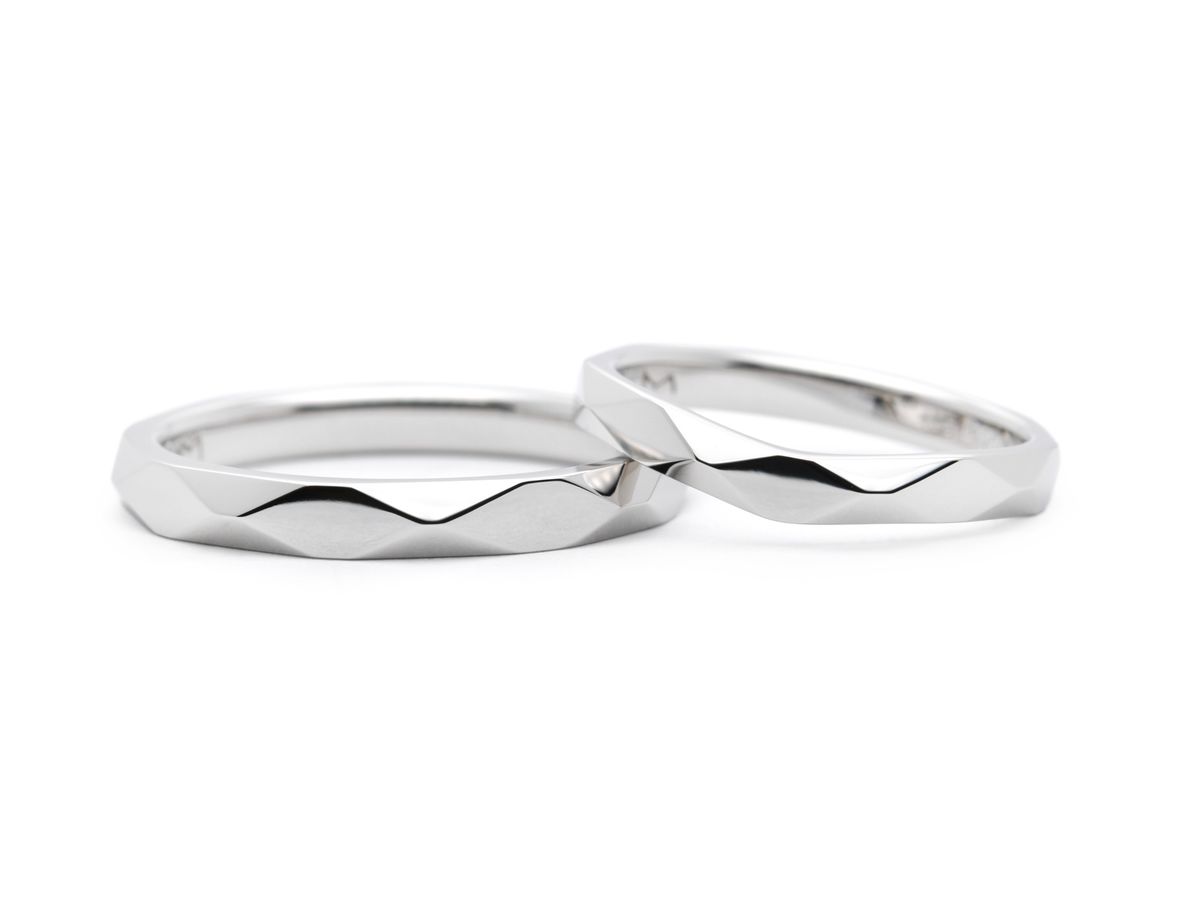 ファセットの手作り結婚指輪