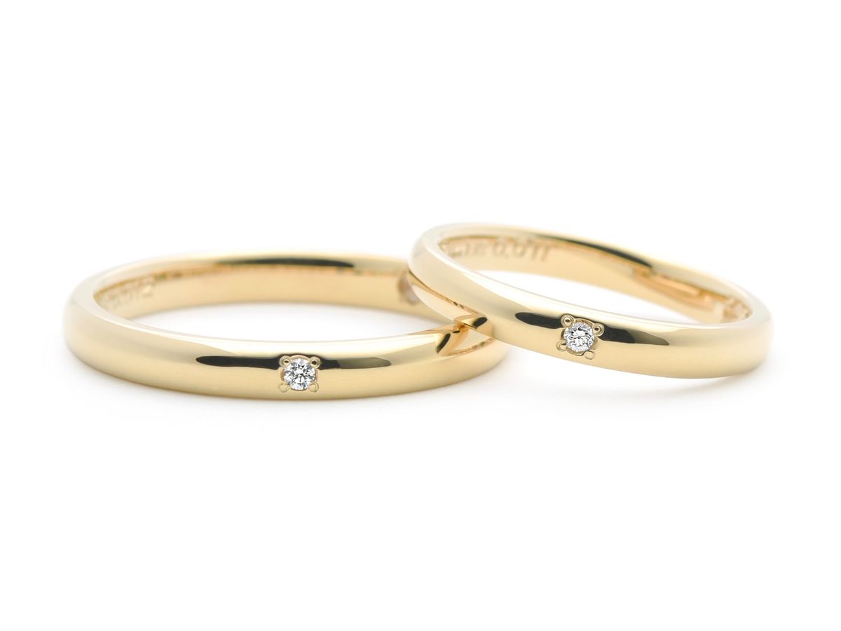 甲丸の手作り結婚指輪