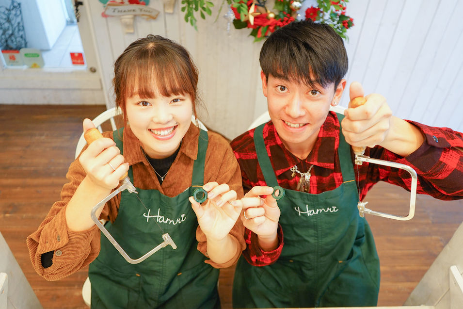 結婚指輪手作り作成風景Hamriハムリ