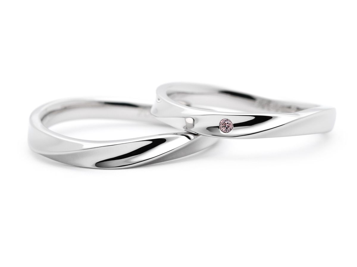 結婚指輪手作りふたひねりウェーブhamriハムリ