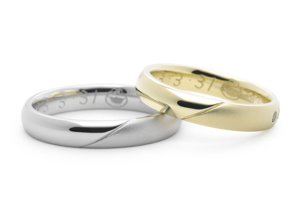 結婚指輪手作りのシンプルなデザインhamriハムリ