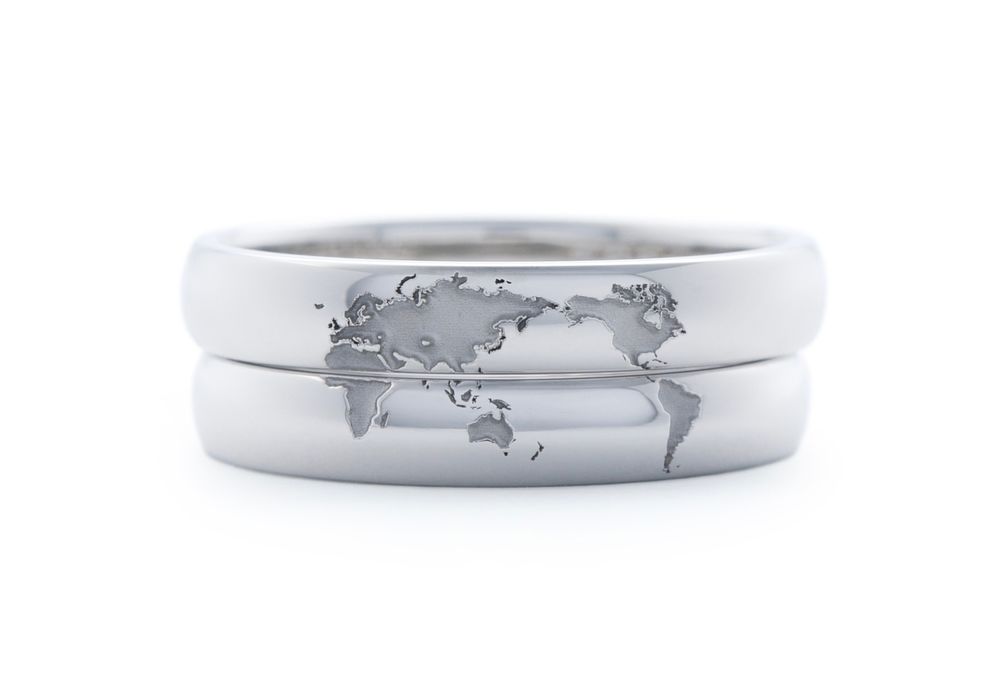 世界地図の結婚指輪Hamriハムリ