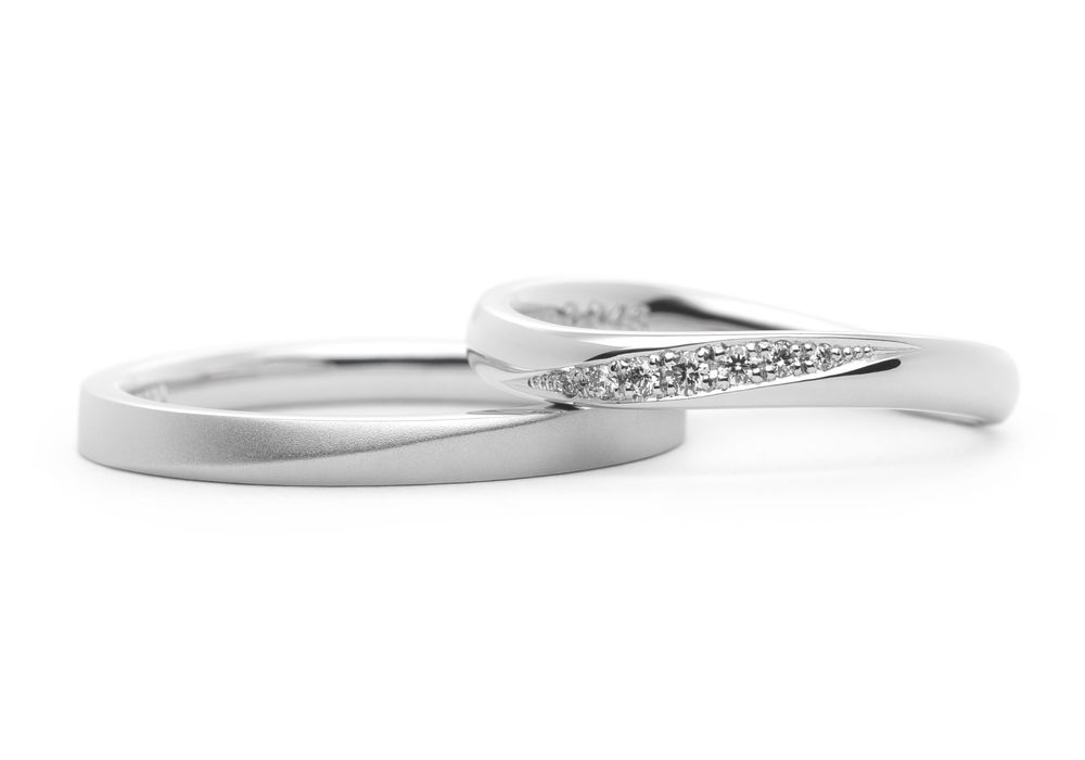 手作り結婚指輪プラチナホーニングウェーブHamri