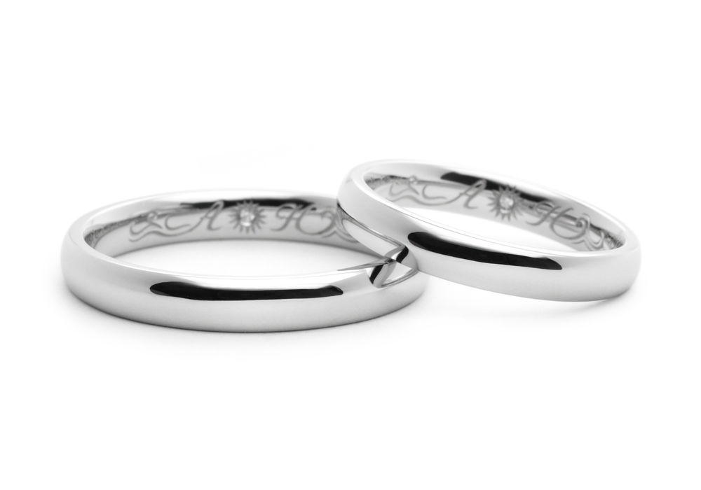 結婚指輪手作りプラチナレーザーシンプルHamriハムリ