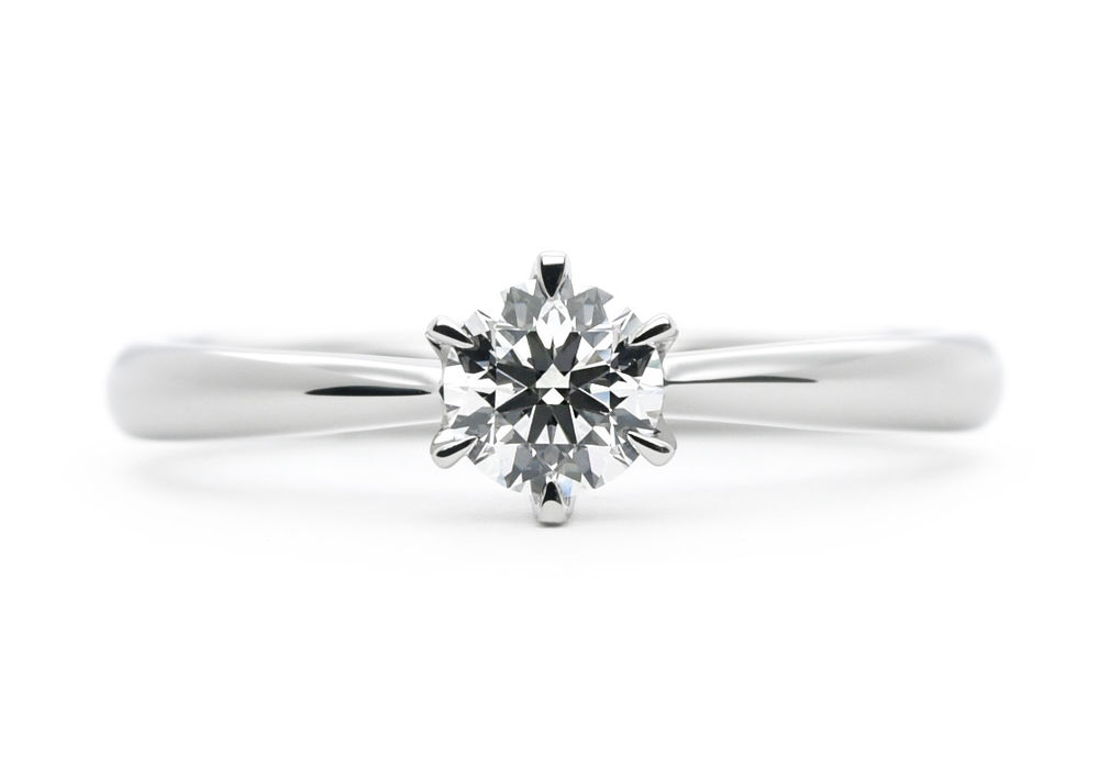 シンプルなソリティアの手作り婚約指輪 Masaki to Haruna