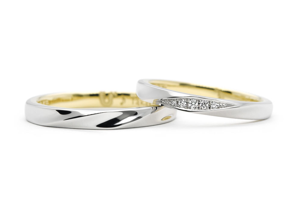 楽器のオリジナル刻印を入れた手作り結婚指輪 Takaki&Yuri