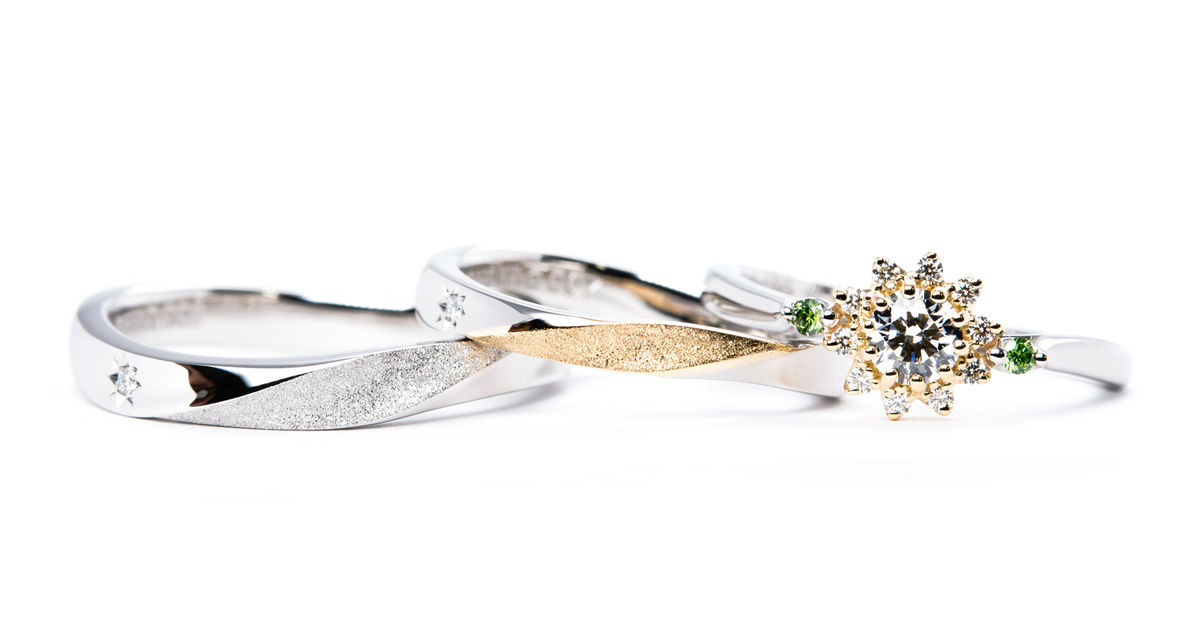 アクセサリー HIMAWARI 𝗛𝗶𝗺𝗮𝘄𝗮𝗿𝗶 & 𝐫𝐮𝐛𝐚𝐧 / ring set🌻౨ৎ | Cerise &