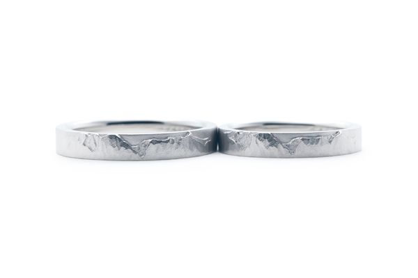 北アルプスの手作り結婚指輪