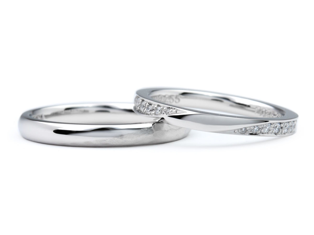 エタニティとひねりとアンティークの手作り結婚指輪