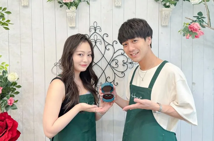 Hamriの手作り結婚指輪と婚約指輪のインタビューKazuya & Ayako