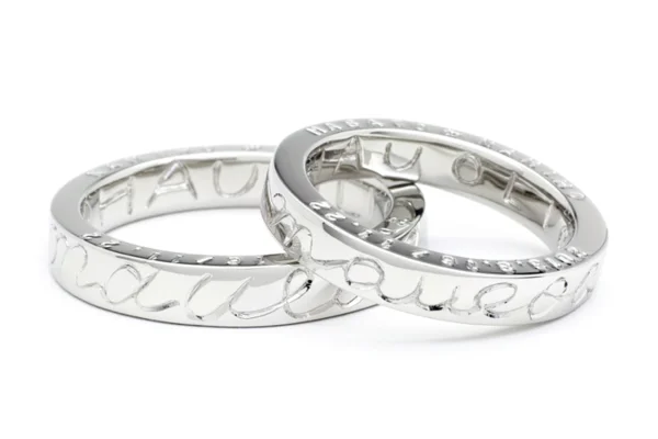 メッセージあふれる手彫りの結婚指輪〜手作り結婚指輪のハムリ〜