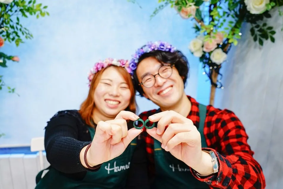結婚指輪手作りHiroto & Erika 2019.10.19体験インタビュー