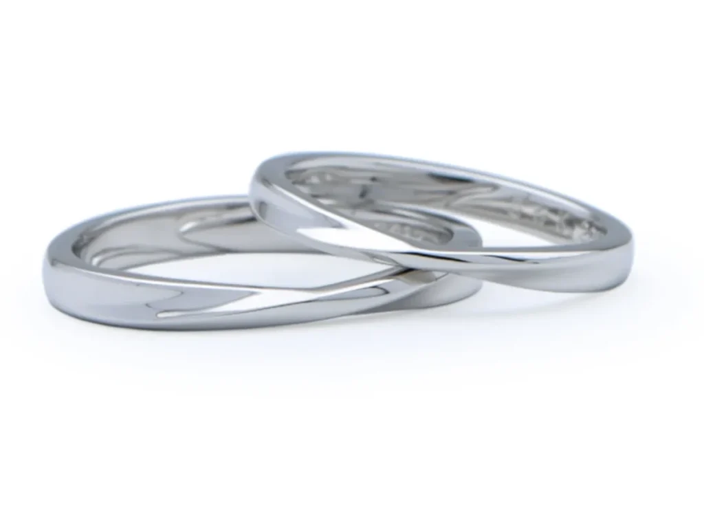 ひねりをくわえたデザインの手作り結婚指輪 S様&K様
