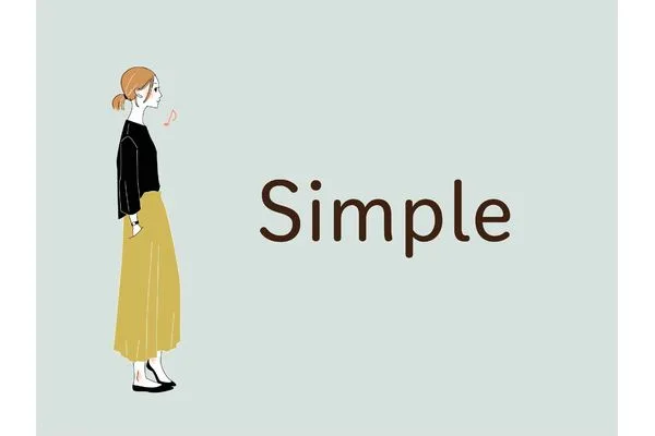 Simple(シンプル)な結婚指輪のデザイン