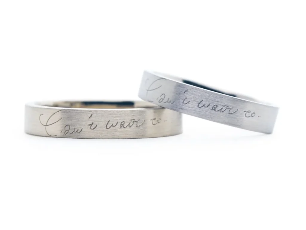 直筆メッセージが刻まれた手作り結婚指輪2019.09.04