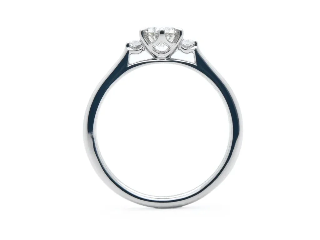 側面にデザイン性のあるオーダーメイド婚約指輪 神奈川 Shunichi to Arisa 2019.12.28
