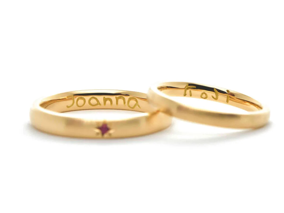 手作り結婚指輪 東京Koji & Joanna 2022.07.31 2