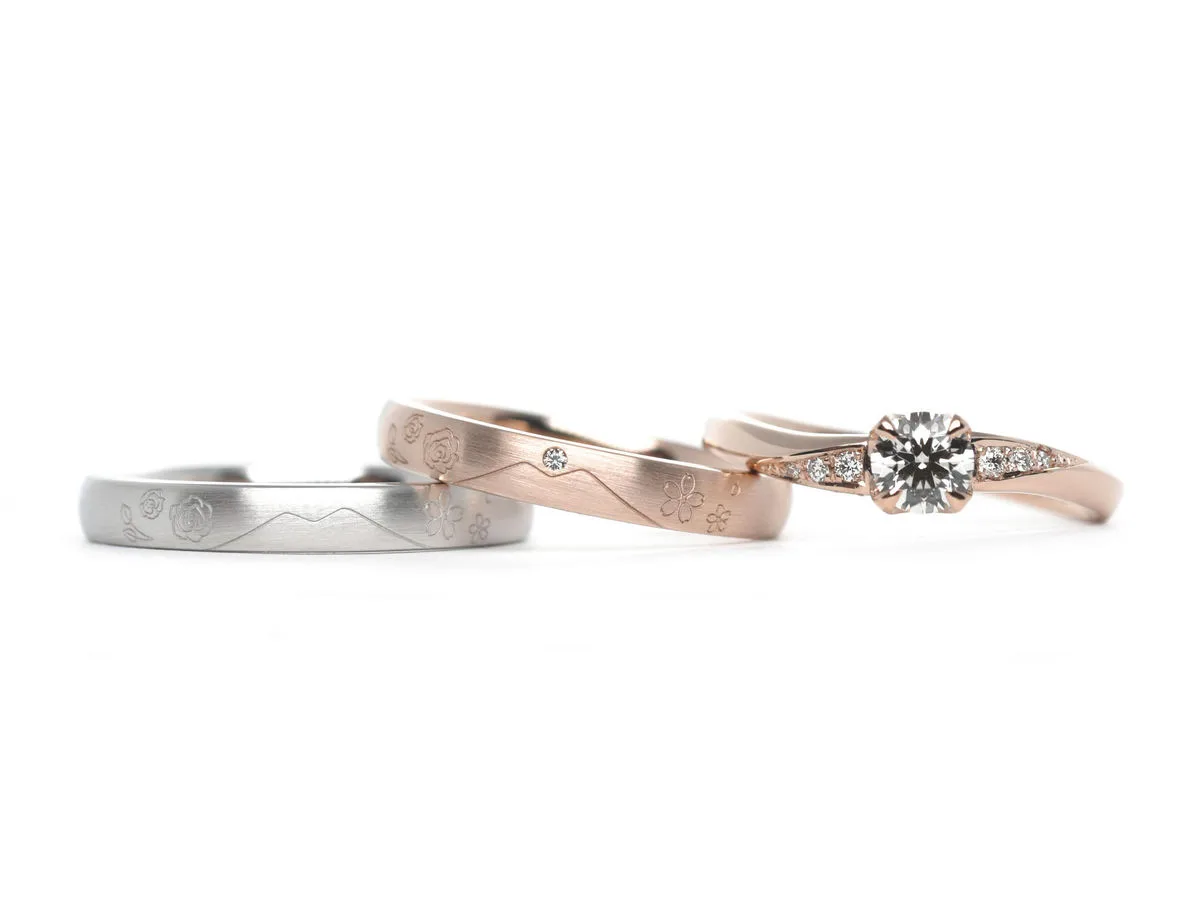 手作り結婚指輪・婚約指輪セット 茨城Tomohito to Cassandra 2022.06.18