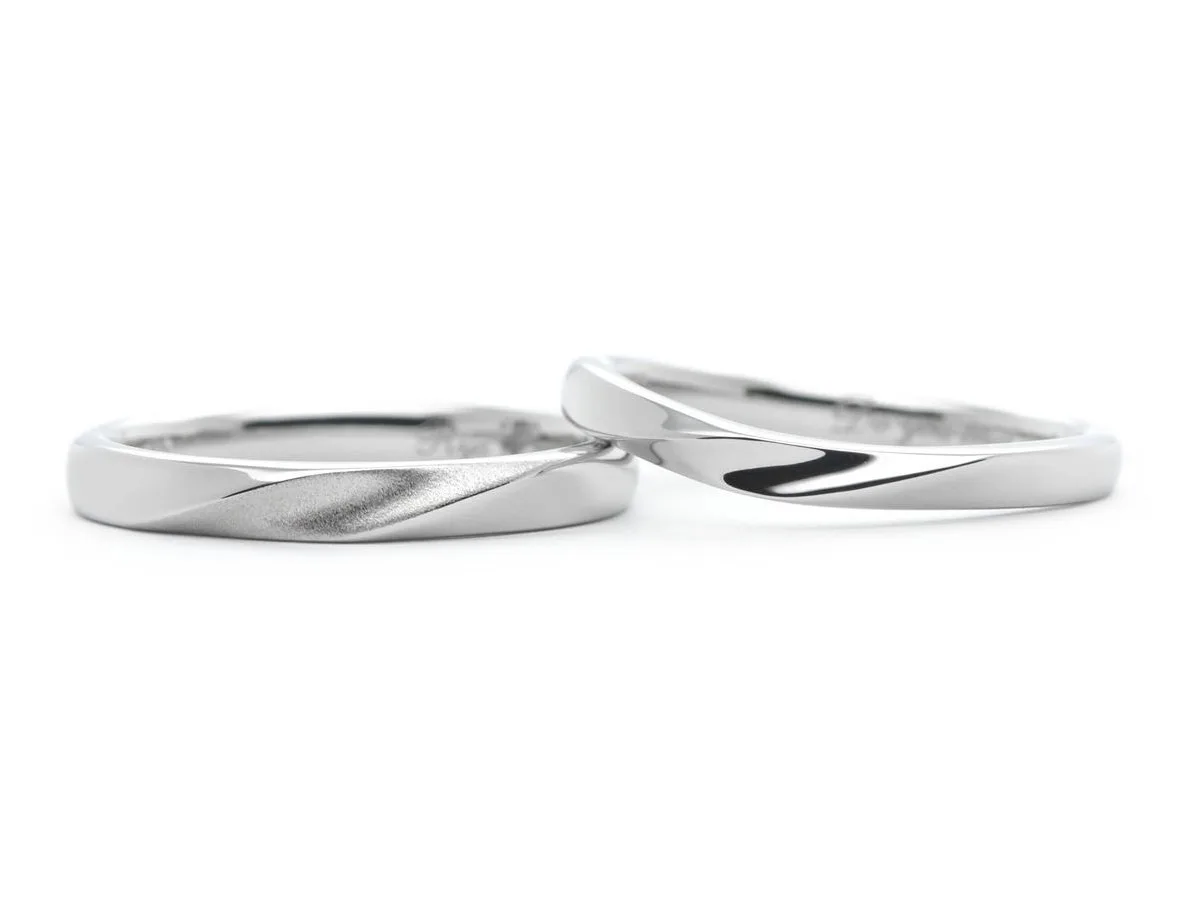 シンプルなふたひねりの手作り結婚指輪 東京 Ryo&Marina 2022.09.25