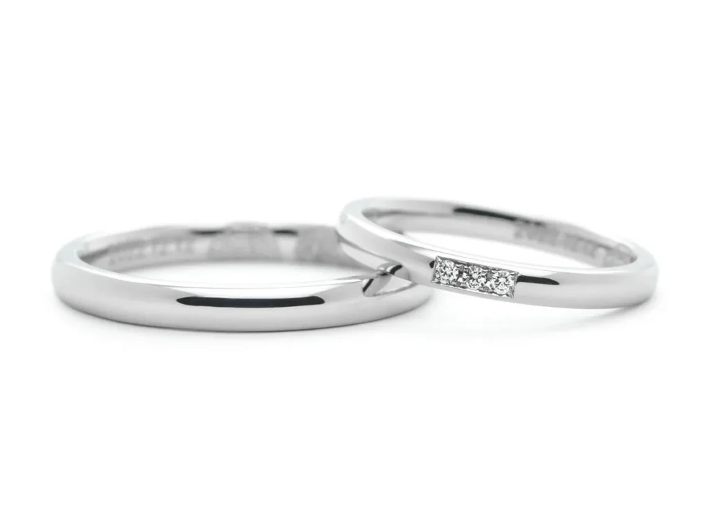 指輪を合わせると内側に指紋が浮かび上がる手作り結婚指輪2022.10.01