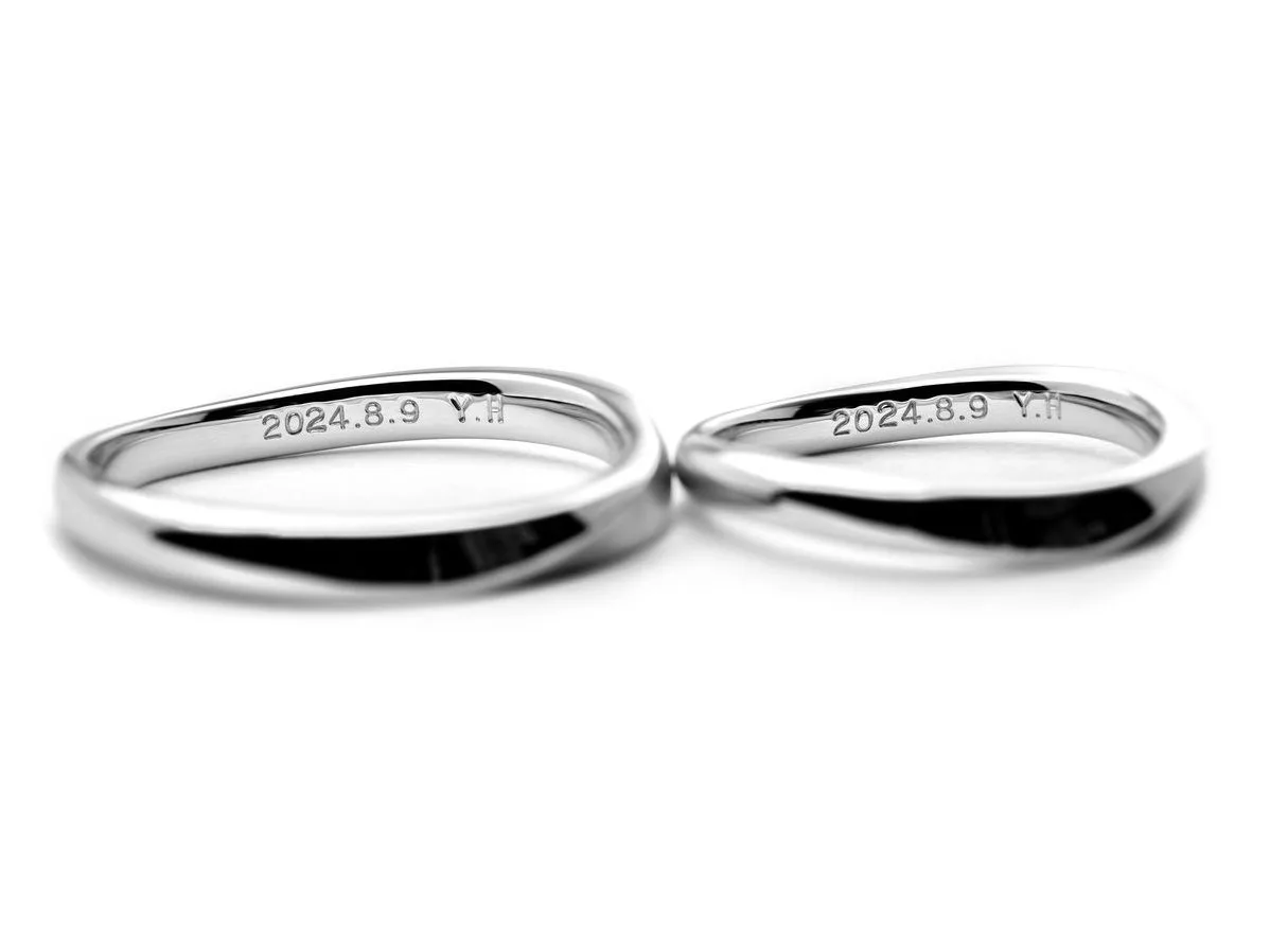 ダイヤポイント加工を施したふたひねりの結婚指輪 (2024063019980921) 2