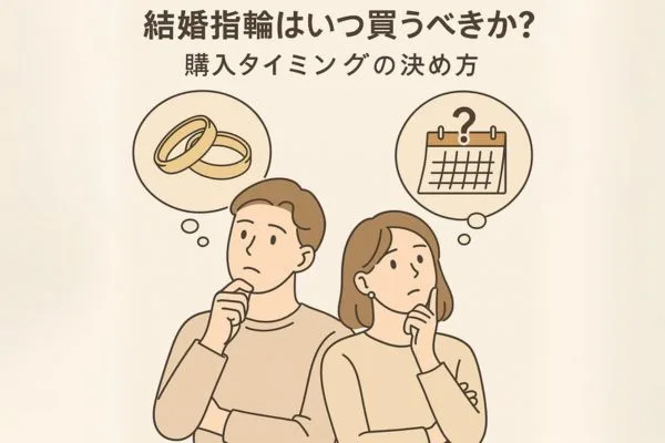 結婚指輪の最適な購入タイミングとは？