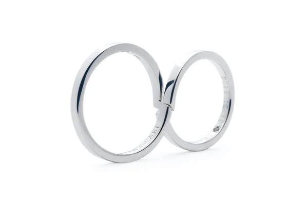 合わせて∞マークの手作り結婚指輪