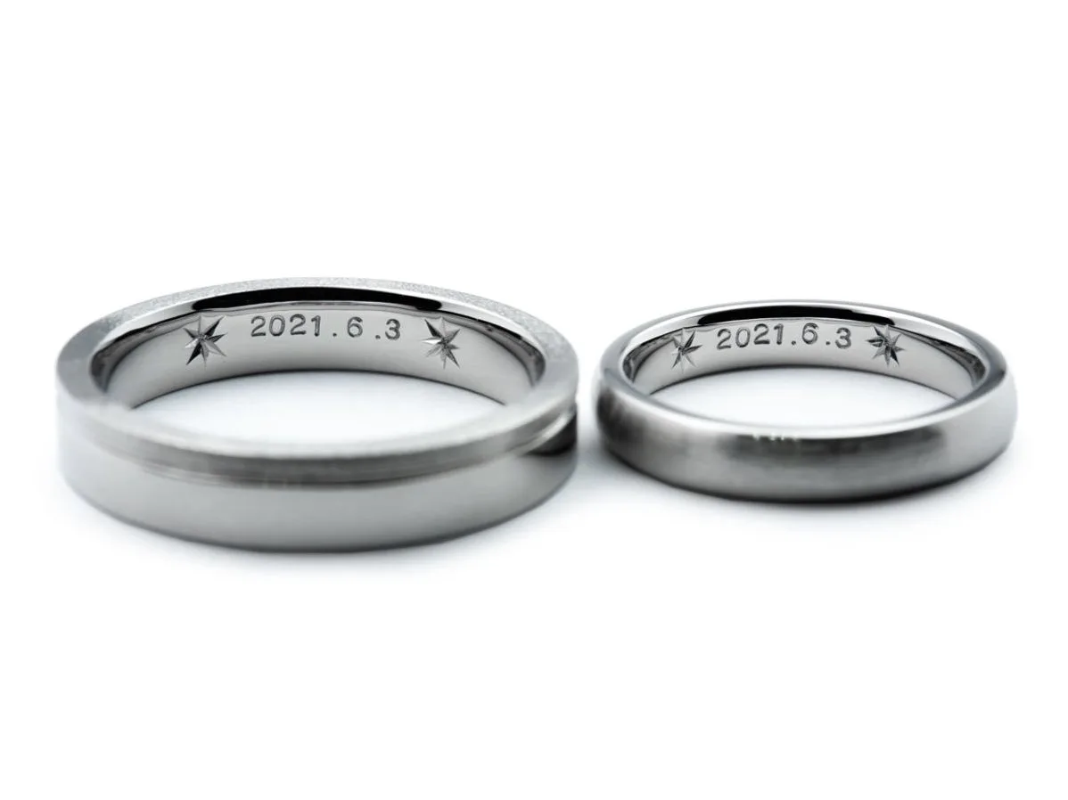 リメイクで作成したオーダーメイド結婚指輪 2