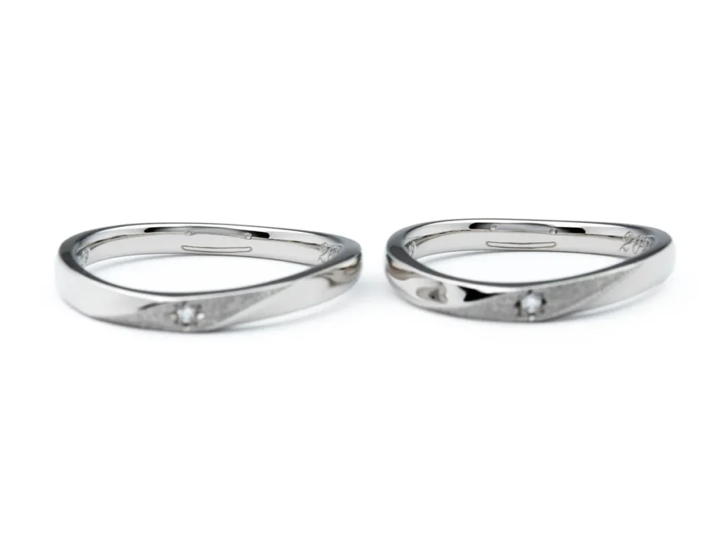 キャラクターが入った手作り結婚指輪のデザイン