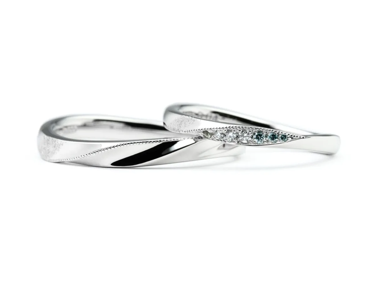 天の川の手作り結婚指輪 2