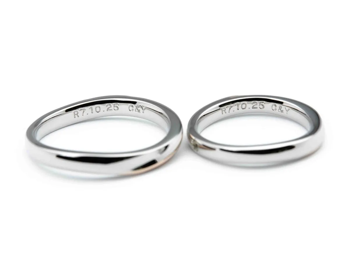 おふたりのつながりを感じる赤い糸の手作り結婚指輪 3