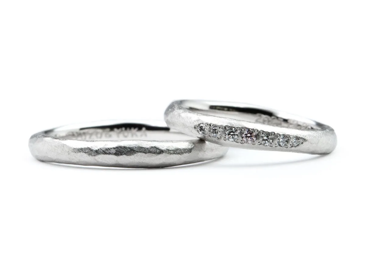 もくもくのおしゃれな手作り結婚指輪