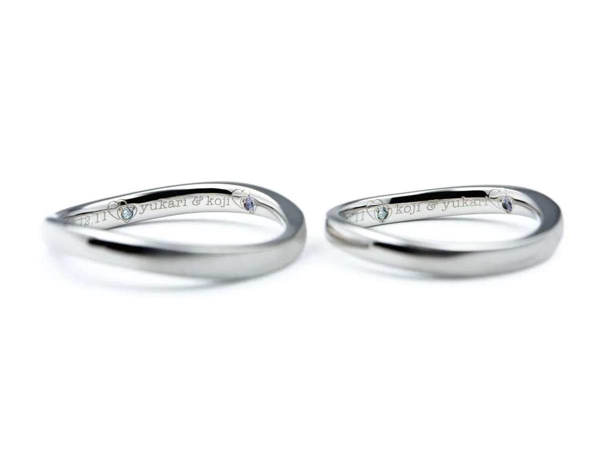 ピンクダイヤモンドのグラデーションオーダーメイド結婚指輪 3