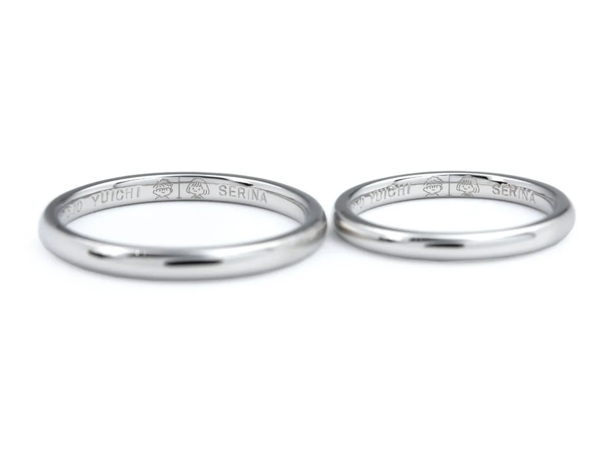 お笑い空間をイメージしたオーダーメイド結婚指輪